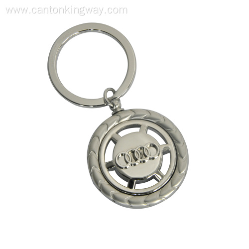 Metal Key Chain with Car brand Compass